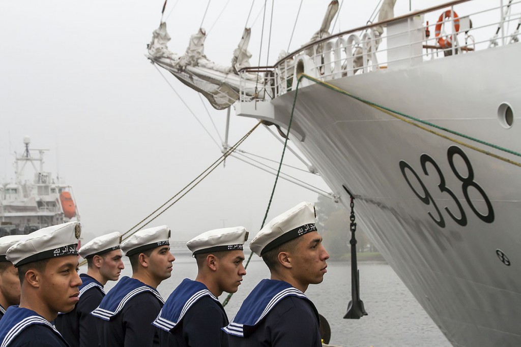 Change of flag ceremony at Remontowa Shipbuilding