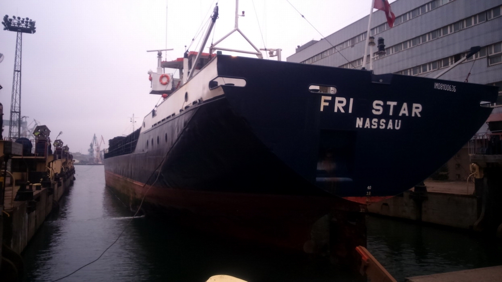 Fri Star at Naval Shipyard in Gdynia. Photo: NSG
