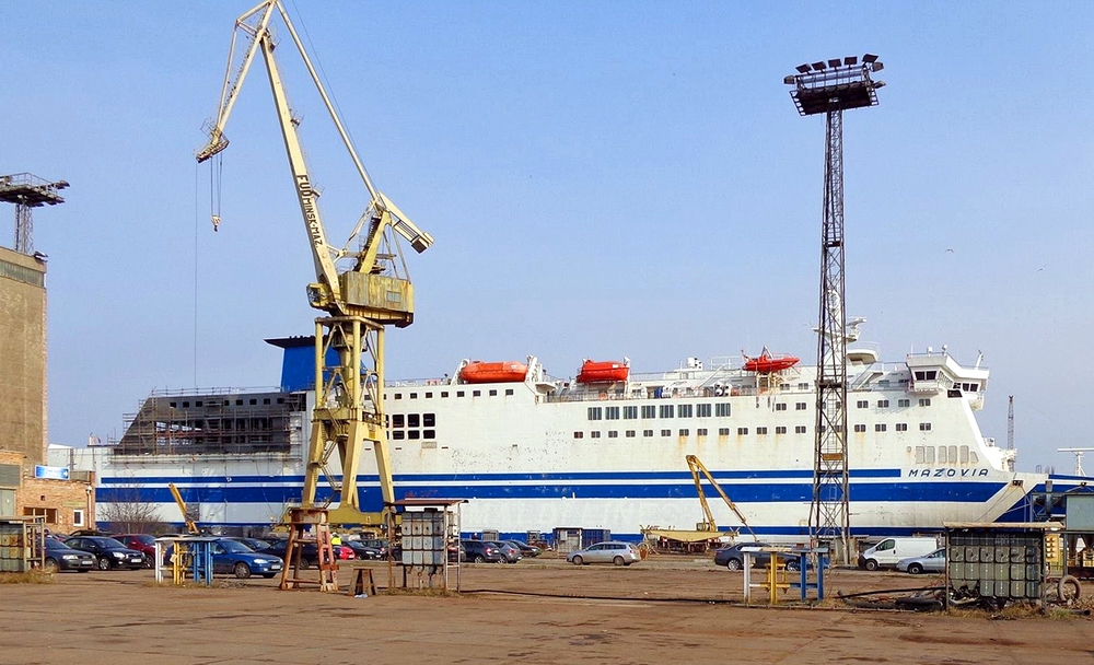 Mazovia ferry during upgrade in Szczecin. Photo: Szczecin Industrial Park