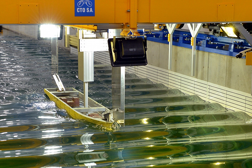 New test towing tank at Gdansk University of Technology. Photo: Krzysztof Krzempek, GUT