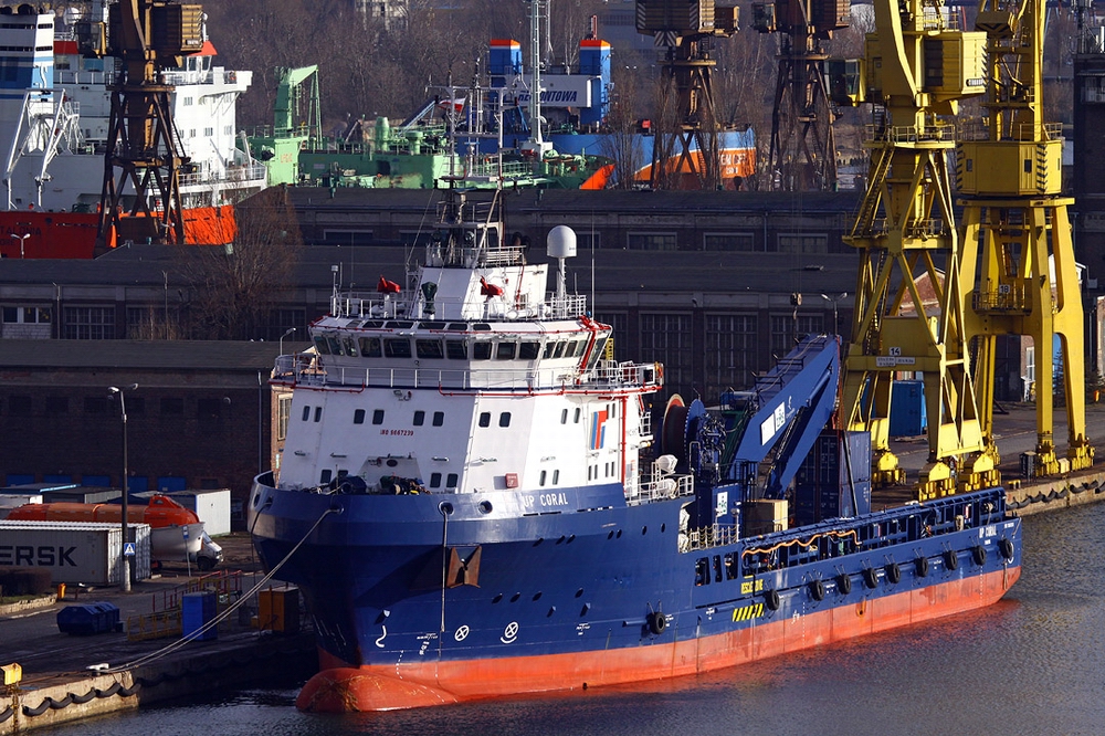 Up Coral after completion of its conversion at Remontowa in 2015. Photo: Piotr B. Stareńczak/SeaMedia