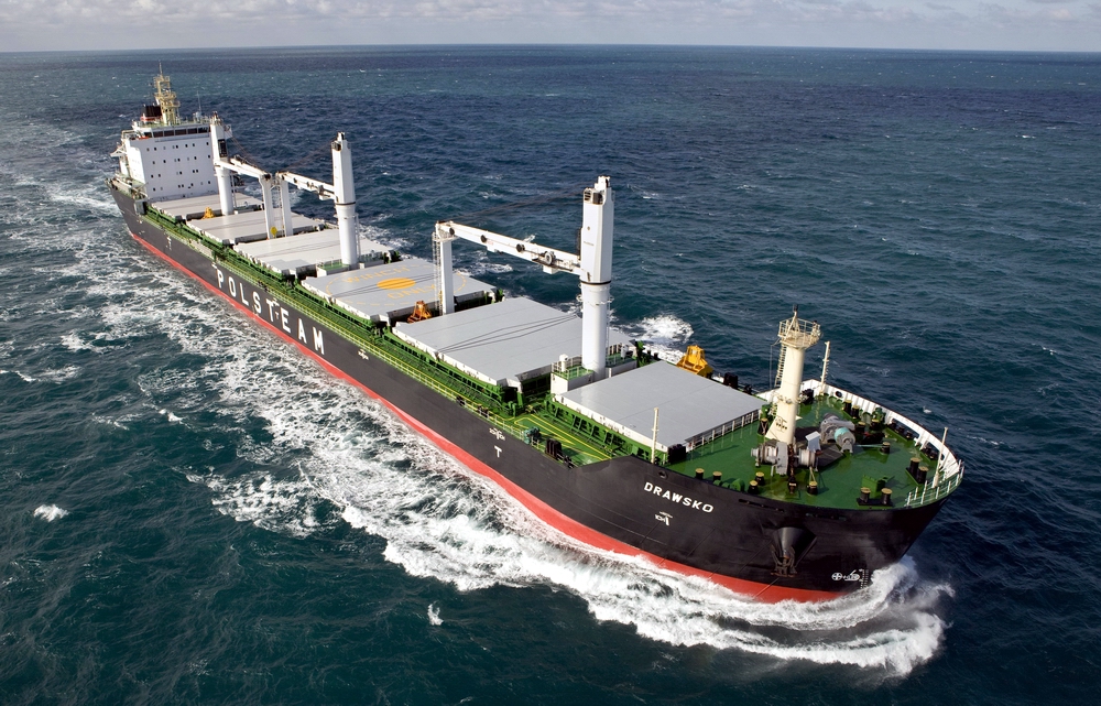 mv Drawsko, one from four "laker" bulkers (30.000 dwt) delivered to Polstem by Mingde Shipyard in 2010. Photo: Polsteam