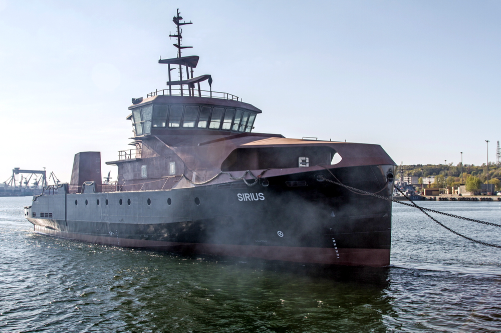 Multi-function vessel hull launched and delivered by Crist