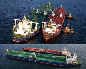Atlantas and Calida ship-to-ship transfer. Photo: press release
