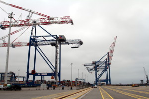 The new berth at Deepwater Container Terminal in Gdansk.