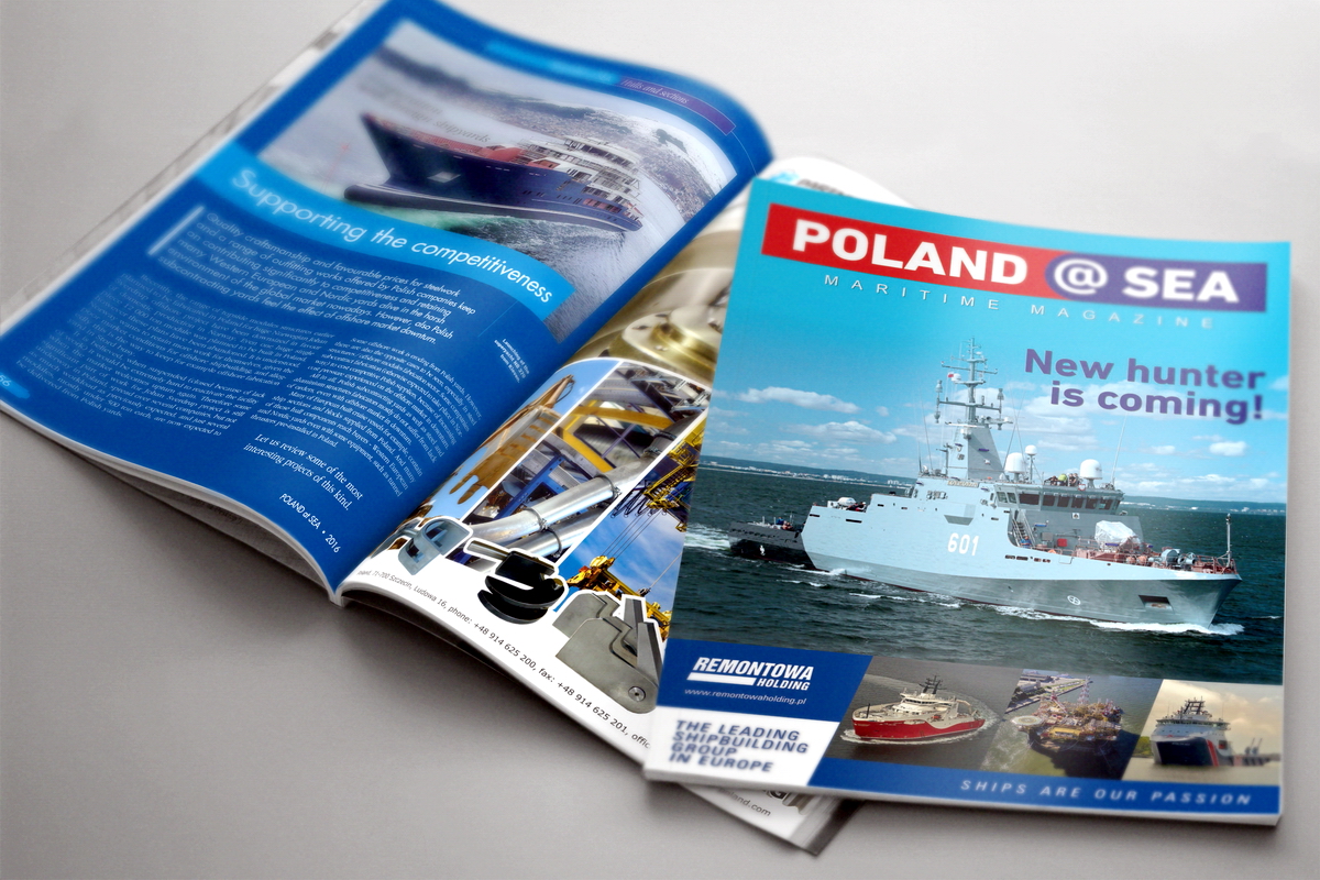 The magazine covers the most interesting and innovative projects executed within the maritime sector in Poland