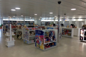 The shop onboard Pride of York after refurbishment. Photo: courtesy of Remontowa SA