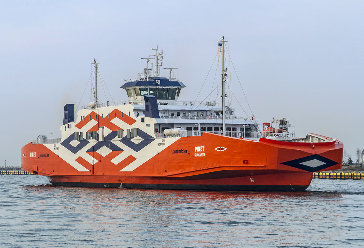 The Piret ferry departing Gdansk on 1 April, 2017. Photo: Piotr Stareńczak