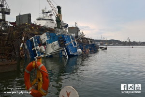 A view from the ship's stern. Photo: Grzegorz Bulwa/Port of Gdynia 