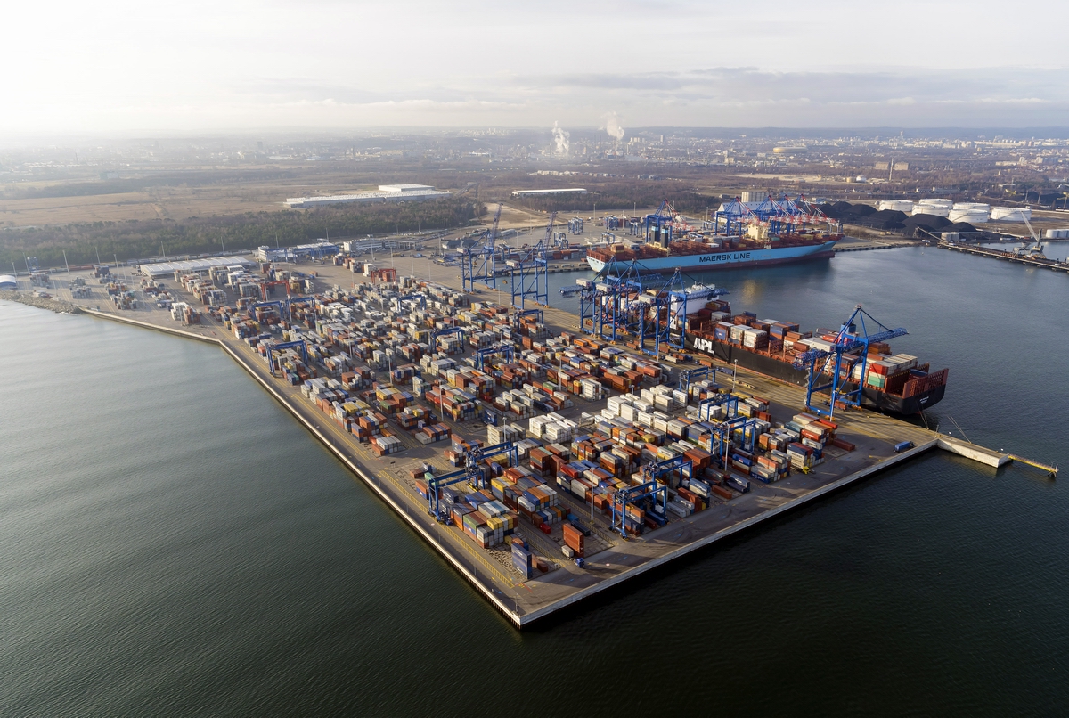 The high position of the Port of Gdansk is above all due to the expanded DCT Gdansk terminal. Photo: aeromedia.pl