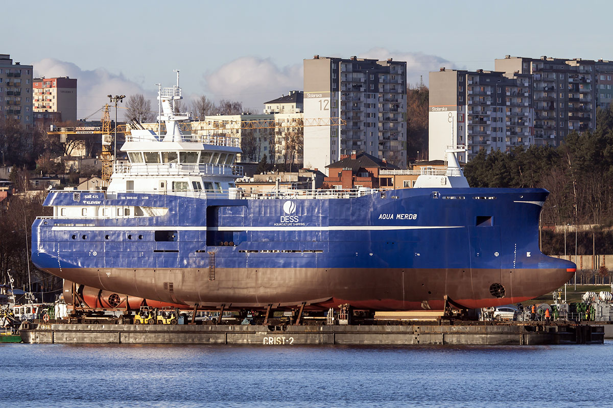 Montex shipyard has delivered partly outfitted fish carrying vessel -  Poland at Sea - maritime economy portal