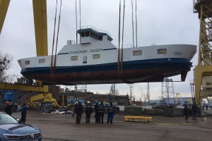 Kanalen - launch at Szczecin Shipyard.