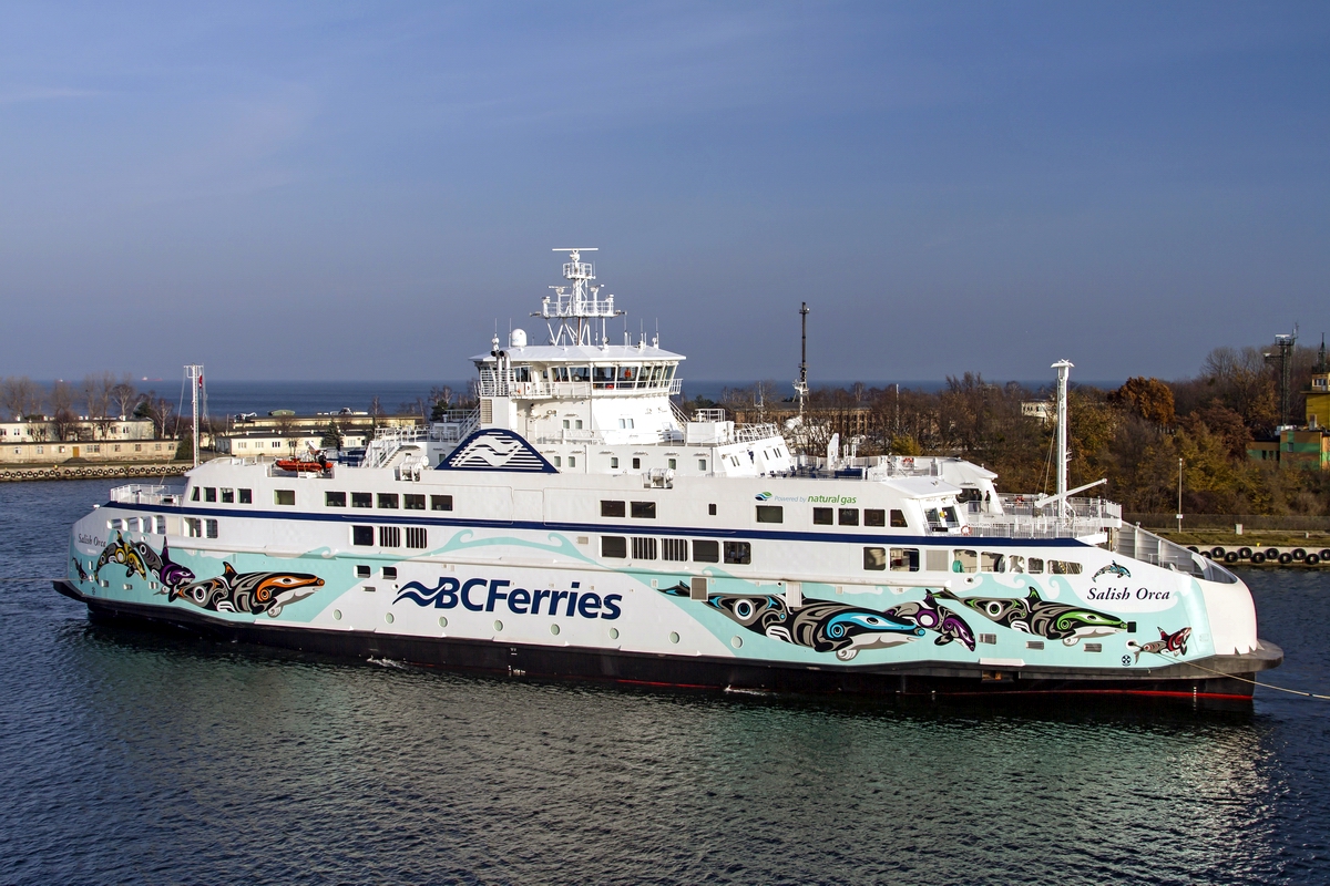 Salish Orca departing Gdansk in 2017. Photo: Piotr B. Starenczak