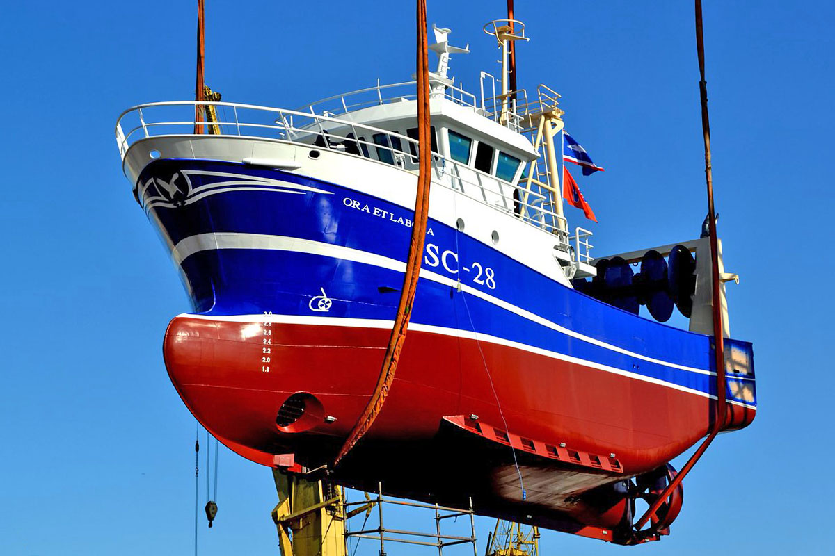 Ora et Labora – PTS shipyard built partially outfitted trawler for Vestvaerftet