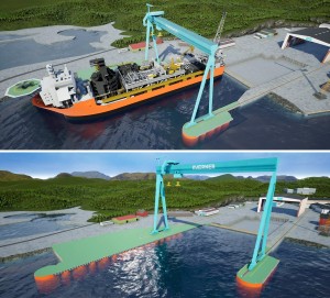 Extension of wharf Kvaerner yard Stord to facilitate FPSO topsides installation