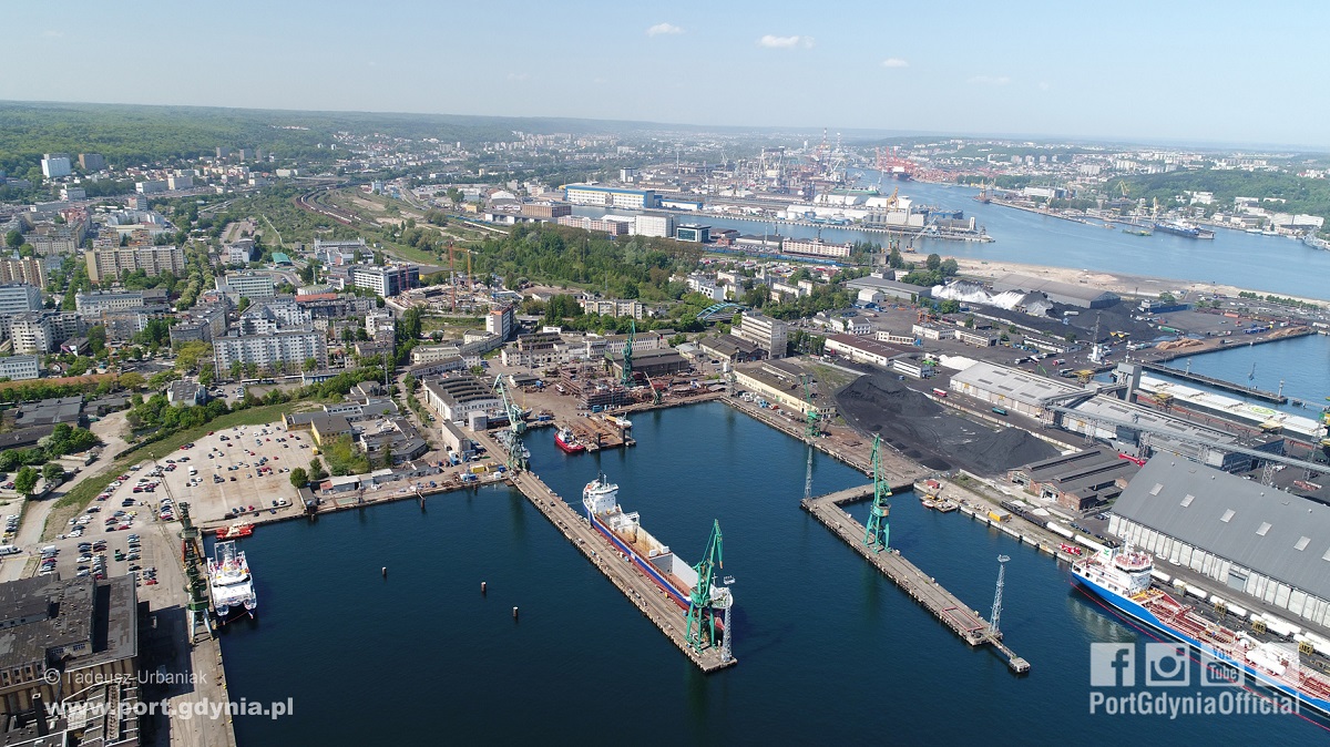 The areas from the Nauta Shipyard for the Port of Gdynia