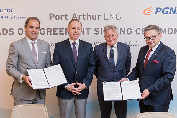 PGNiG and Port Arthur LNG sign agreement for the sales and purchase of LNG from the U.S.