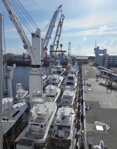 Yachts as a deck cargo
