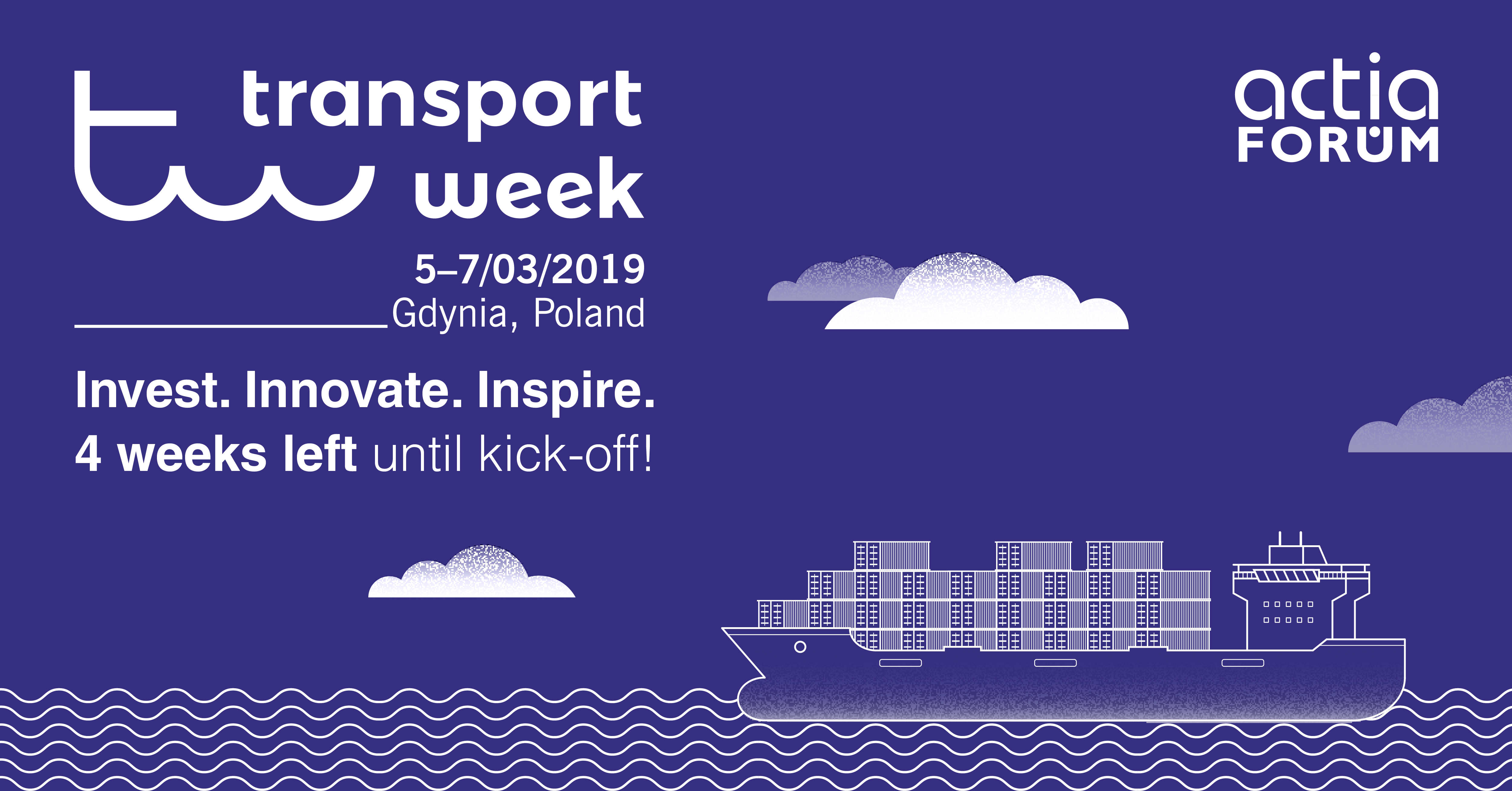 Transport Week 2019 – going live in three weeks!