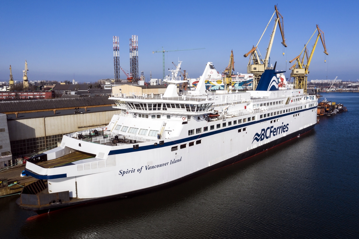 Spirit of Vancouver Island converted to LNG on the way to Canada