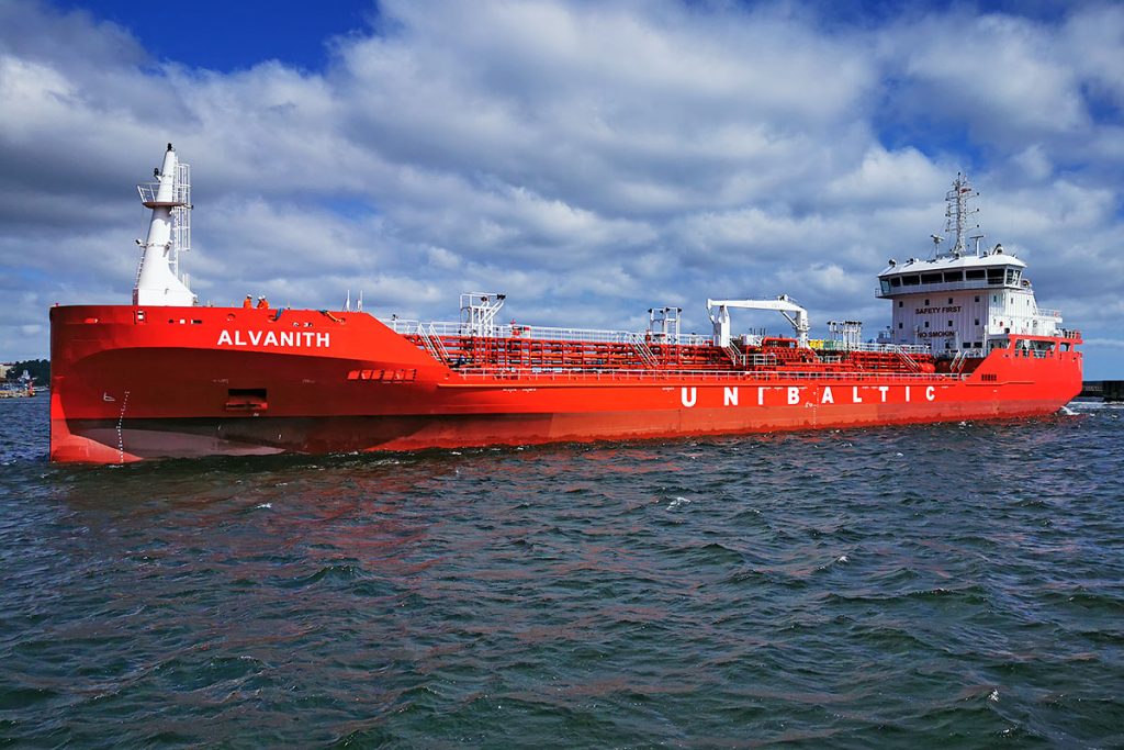 Alvanith chemical tanker in Gdynia