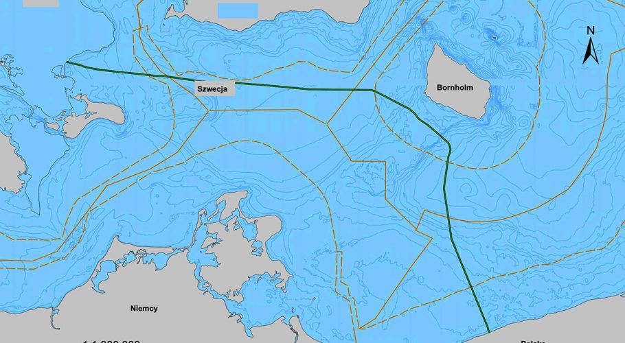 Baltic Pipe gas pipeline - map