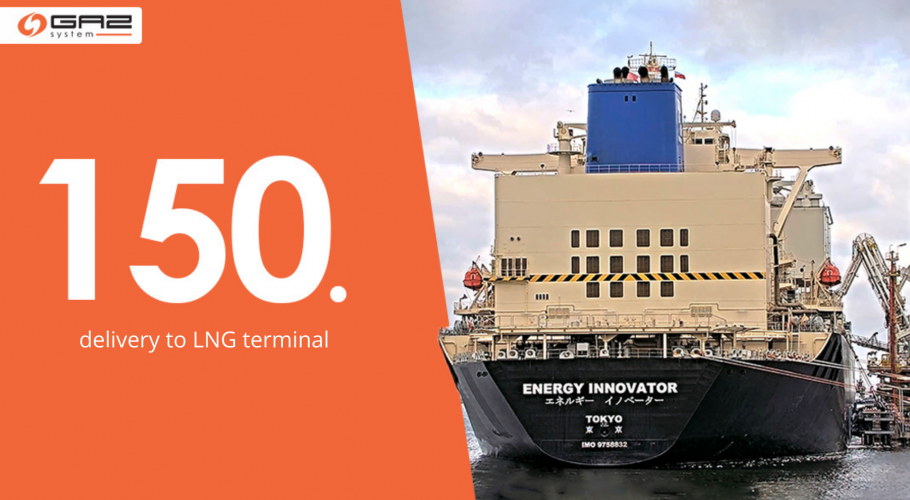 delivery to LNG terminal