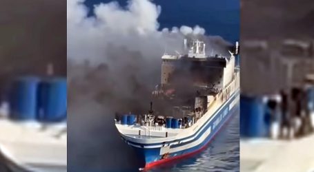 Fire on Polish-built ferry with 288 people on board