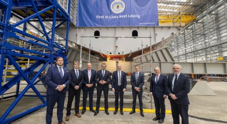 Polish guests at the keel laying ceremony for the new Royal Navy frigate