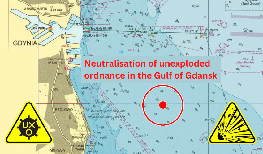 Neutralisation of unexploded ordnance in the Gulf of Gdansk