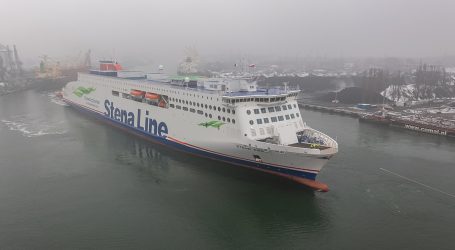 The new ferry Stena Ebba has entered the Gdansk Shiprepair Yard