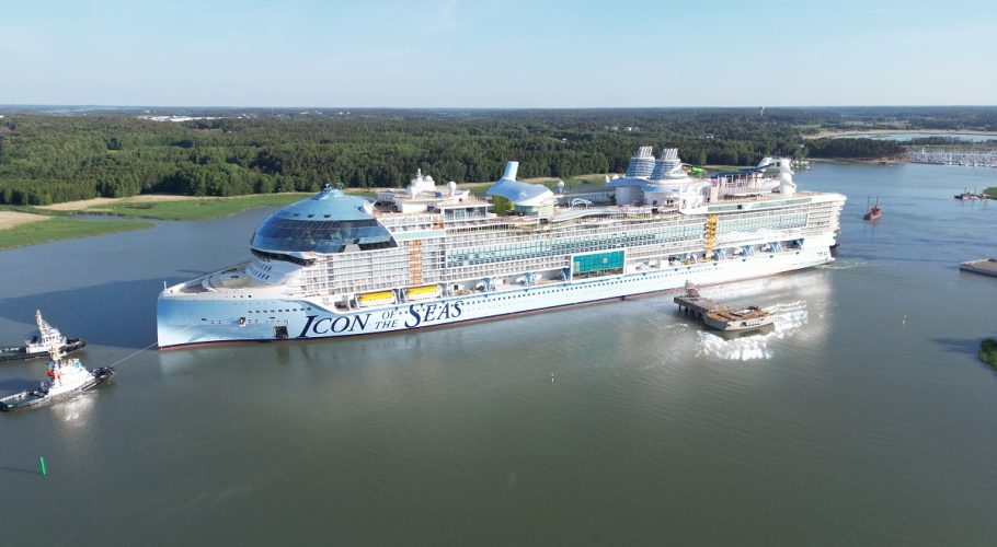 Icon of the Seas in sea trials