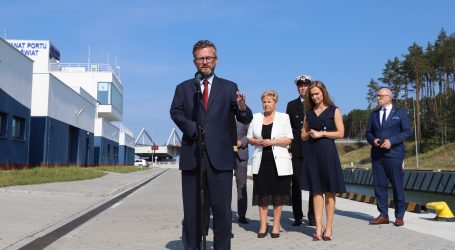 Deputy Minister Witkowski: thanks to the navigation channel through the Vistula Spit, Poland is safer