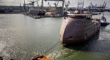CRIST Shipyard Delivers Another Partially Equipped Hull for Offshore Wind Operations