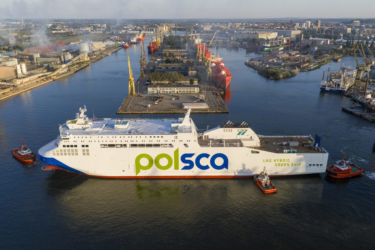 Bursztyn Unity Nearly Ready as POLSCA Logo Appears on Hull - Poland at Sea - maritime economy portal