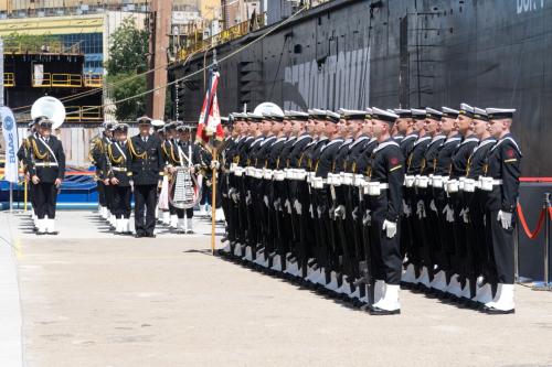 ORP Jerzy Różycki Ceremonially Launched