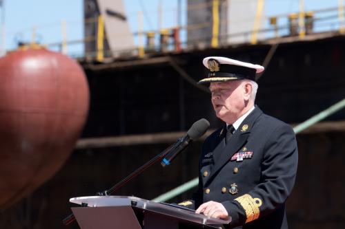 ORP Jerzy Różycki Ceremonially Launched