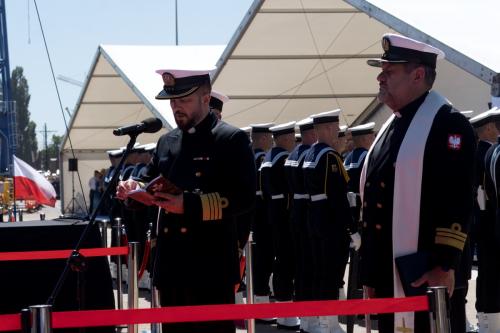 ORP Jerzy Różycki Ceremonially Launched