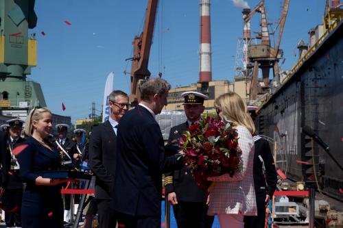 ORP Jerzy Różycki Ceremonially Launched