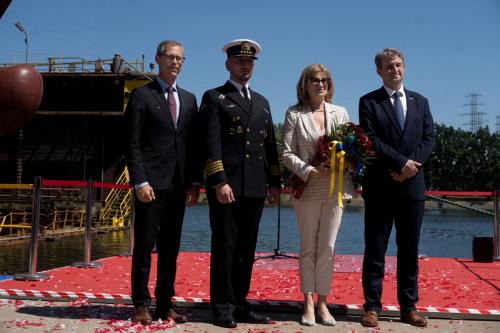 ORP Jerzy Różycki Ceremonially Launched