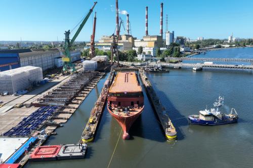 ORP Jerzy Różycki Ceremonially Launched