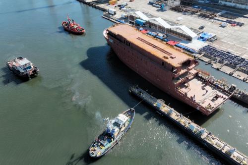ORP Jerzy Różycki Ceremonially Launched