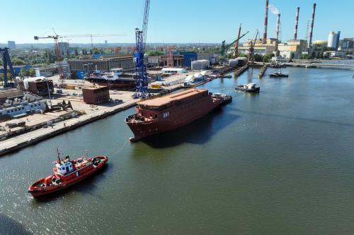 ORP Jerzy Różycki Ceremonially Launched