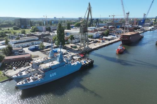 ORP Jerzy Różycki Ceremonially Launched