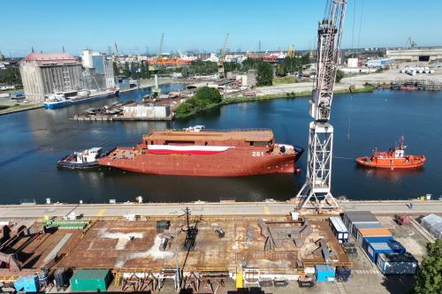 ORP Jerzy Różycki Ceremonially Launched
