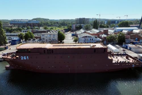 ORP Jerzy Różycki Ceremonially Launched