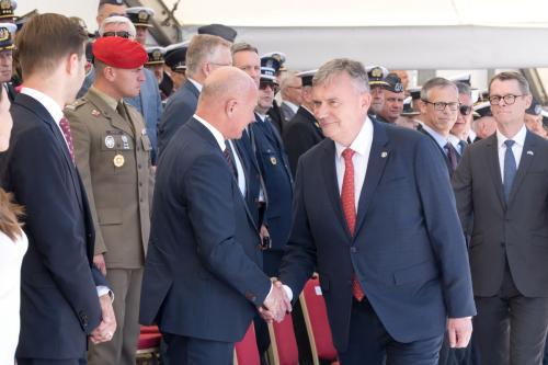 ORP Jerzy Różycki Ceremonially Launched