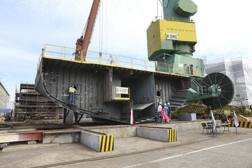 The keel was laid for constructing a hybrid passenger-car ferry at Remontowa Shipbuilding
