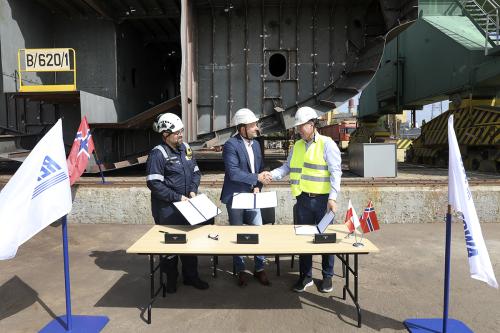 The keel was laid for constructing a hybrid passenger-car ferry at Remontowa Shipbuilding