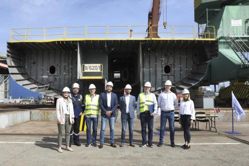 The keel was laid for constructing a hybrid passenger-car ferry at Remontowa Shipbuilding